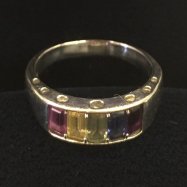 K18WG Sapphire ring