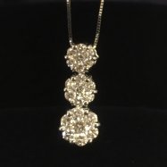 K18WG Diamond necklace